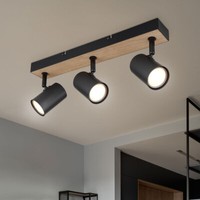 Deckenlampe Deckenleuchte Holzlampe Wohnzimmerleuchte Spotleiste Schwenkbar