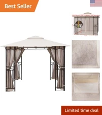 Patio Gazebo Mosquito Netting Screen Walls ONLY 10x10, Beige