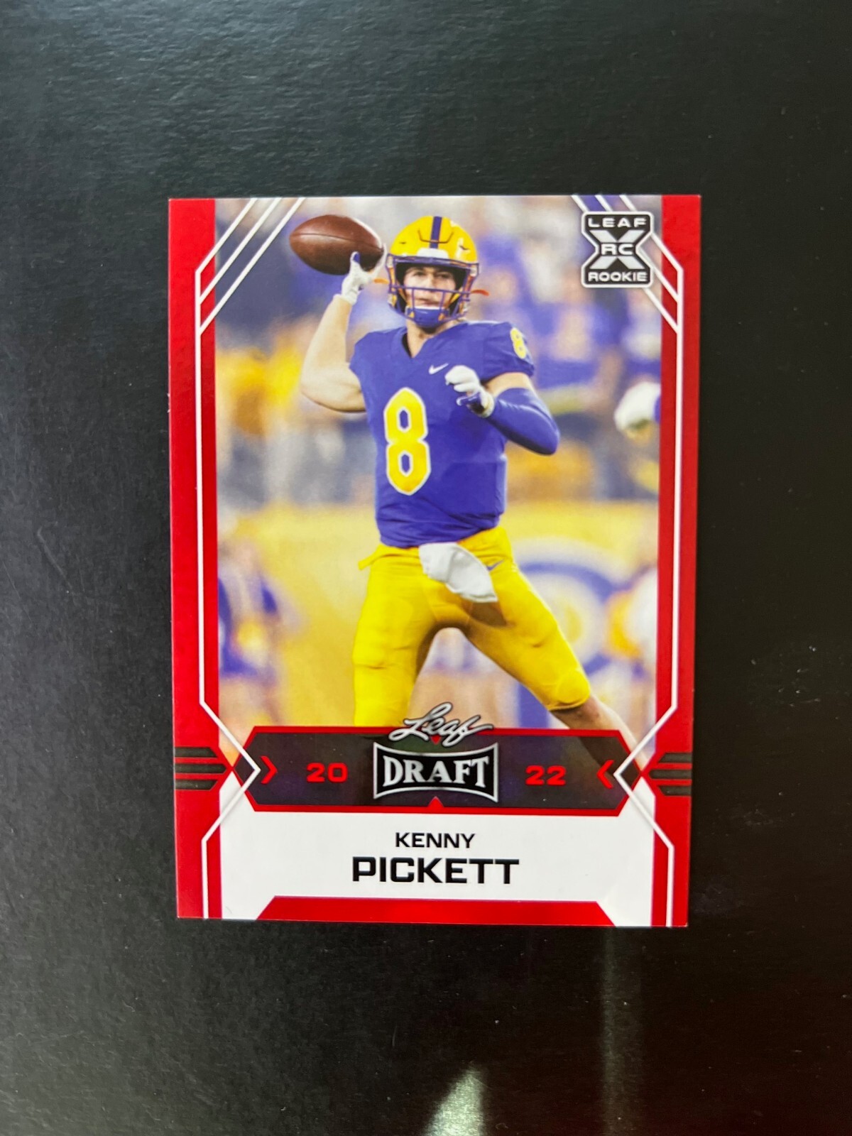2022 Leaf Draft Kenny Pickett XRC Red 09 Pittsburgh Steelers Rookie eBay