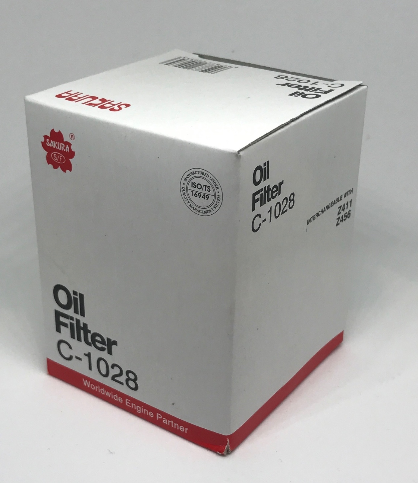 Sakura Engine Oil Filter C1028 Cross References Ryco Z456 & Z411 MN