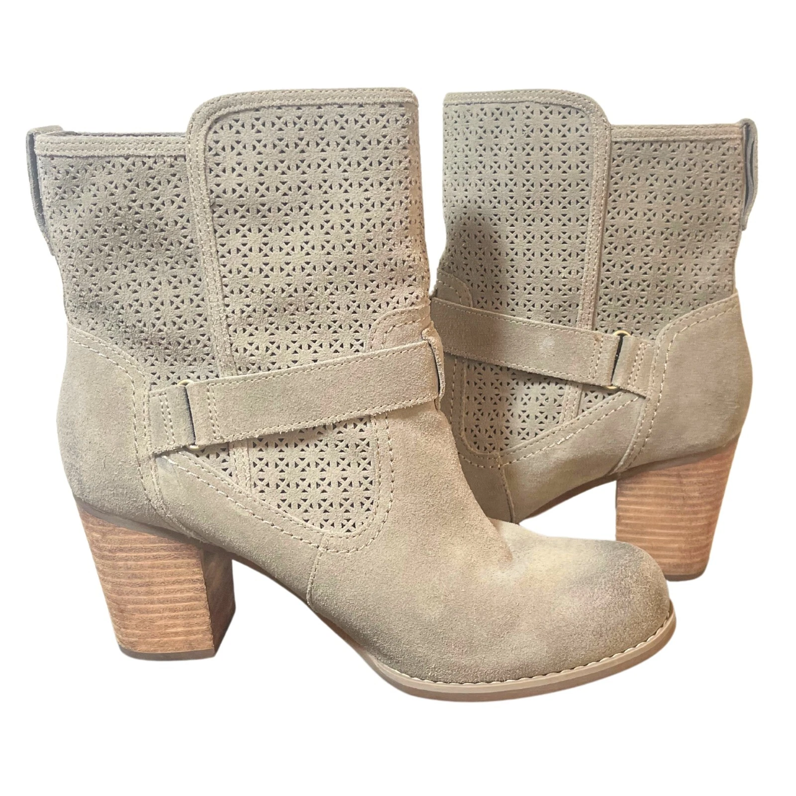 Timberland Earthkeepers stivaletto donna misura 9 5 verde scamosciato tacco a blocco