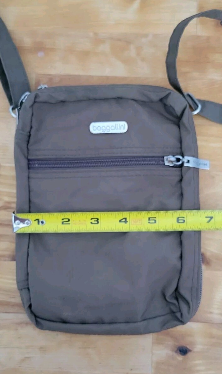 Baggallini Brown Multi Pocket Strap Crossbody Adj… - image 7