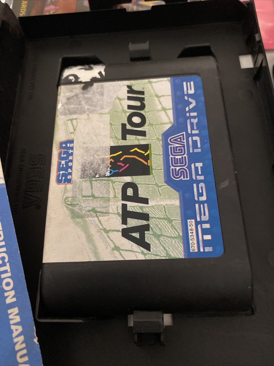 Sega Mega Drive : International Tour Tennis - Complet, En Bon état, Prêt à Jouer !