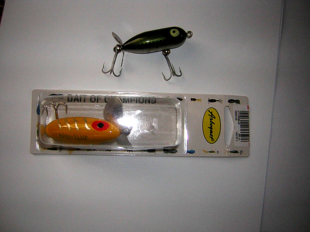 ARBOGAST JITTERBUG 3/8 OUNCE NIB TOPWATER & Heddon Tiny Torpedo