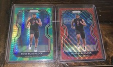 2020 Panini Prizm 394 Ross Blacklock 2 Card RC Lot Red Wave Hyper 6/149 157/175