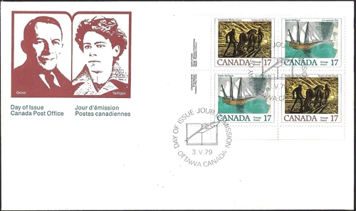 🍁Canada   #817/818 LLpb   "Canadian Authors"   Brand New  1979  First Day Cover