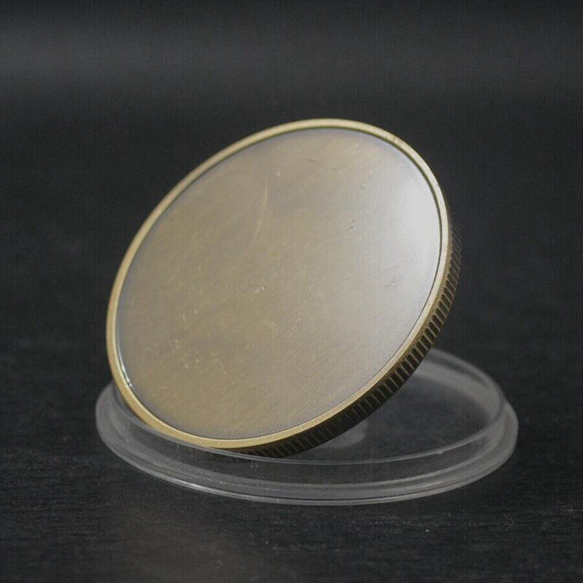 Blank Brass Challenge Coin Commemorative Collection Laser Engravable Badge