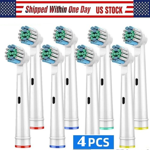 4x Electric Toothbrush Heads Compatible With Oral B Braun Replacement