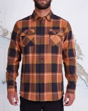New Men's 2XL Salty Crew Dawn Patrol Long Sleeve Flannel Shirt