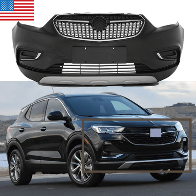Fit For 2017 2018 2019 2020 2021 Buick Encore Complete Front Bumper Grille Set