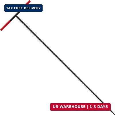 HOMESTEAD 36-Inch Soil Probe Rod with wide T handle, Comfortable Grip for Locati