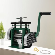 Rolling Mill Machine Rollers Metal Wire Flat Jewelry Tool Manual Combination USA