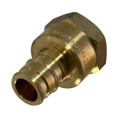 25 Pack XFITTING 1/2'' Pex A x 1/2'' Female NPT Expansion Adapter, Lead Free,F1960