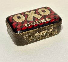 Original Vintage OXO Tin 1900s–1920s  A small OXO tin with the earlier graphics