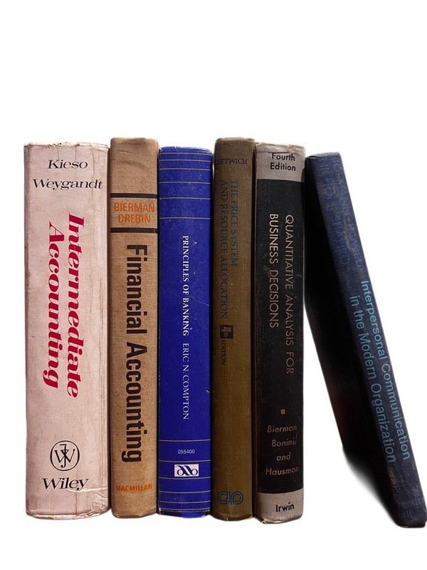 Vintage Business Accounting Economics Textbook Lot Kieso Banking Finance 6 Books