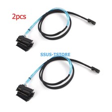 2pcs SFF-8087 to 4x SFF-8482 Mini SAS Breakout Cable 1M w SATA Power for RAID