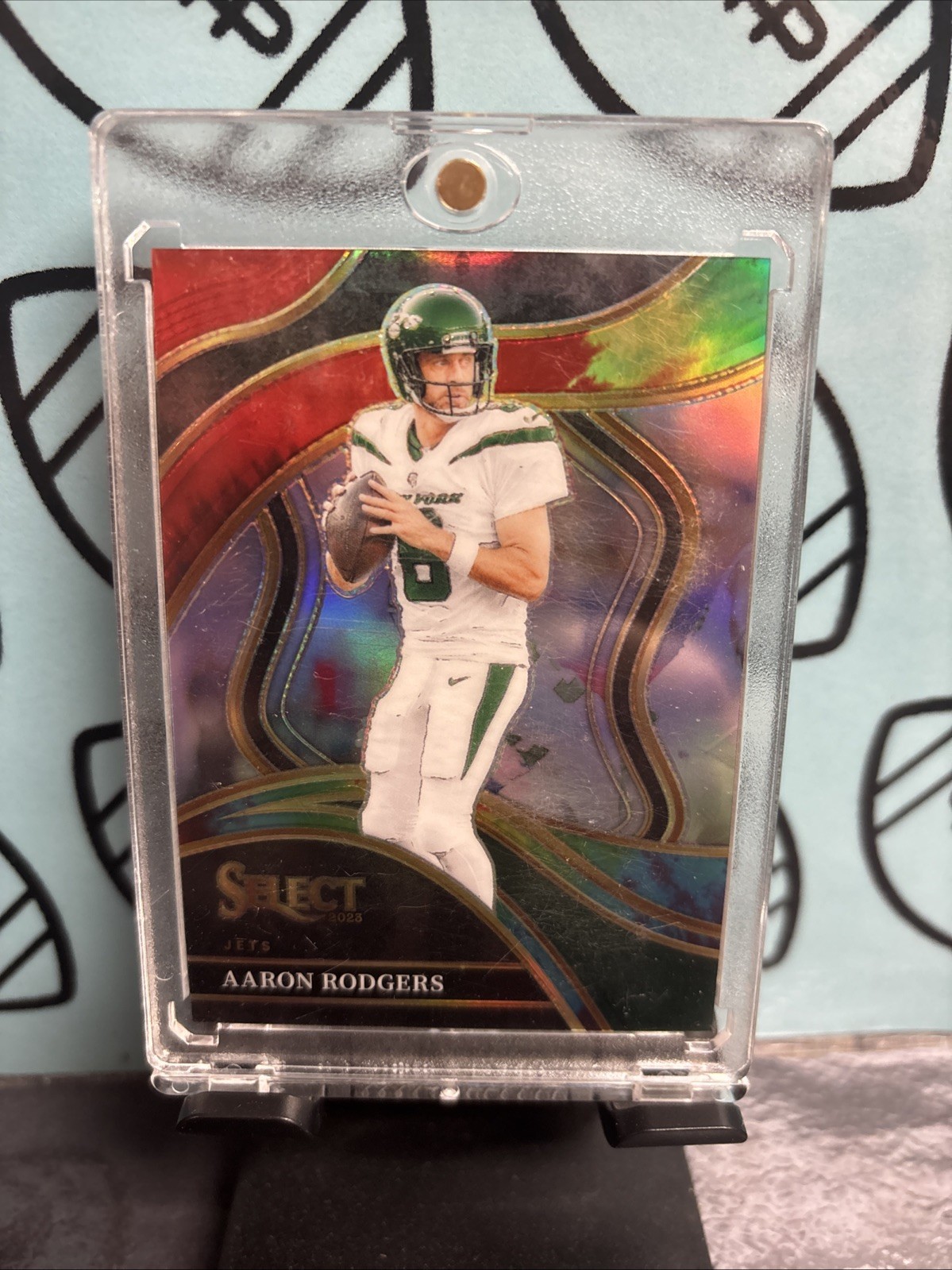 2023 Panini Select - Club Level Aaron Rodgers #300 Tie-Dye Prizm /25
