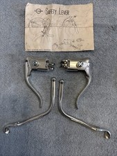 NOS vintage Dia-Compe Drop Bar BRAKE Levers with Safety LEVERS pair [cac]
