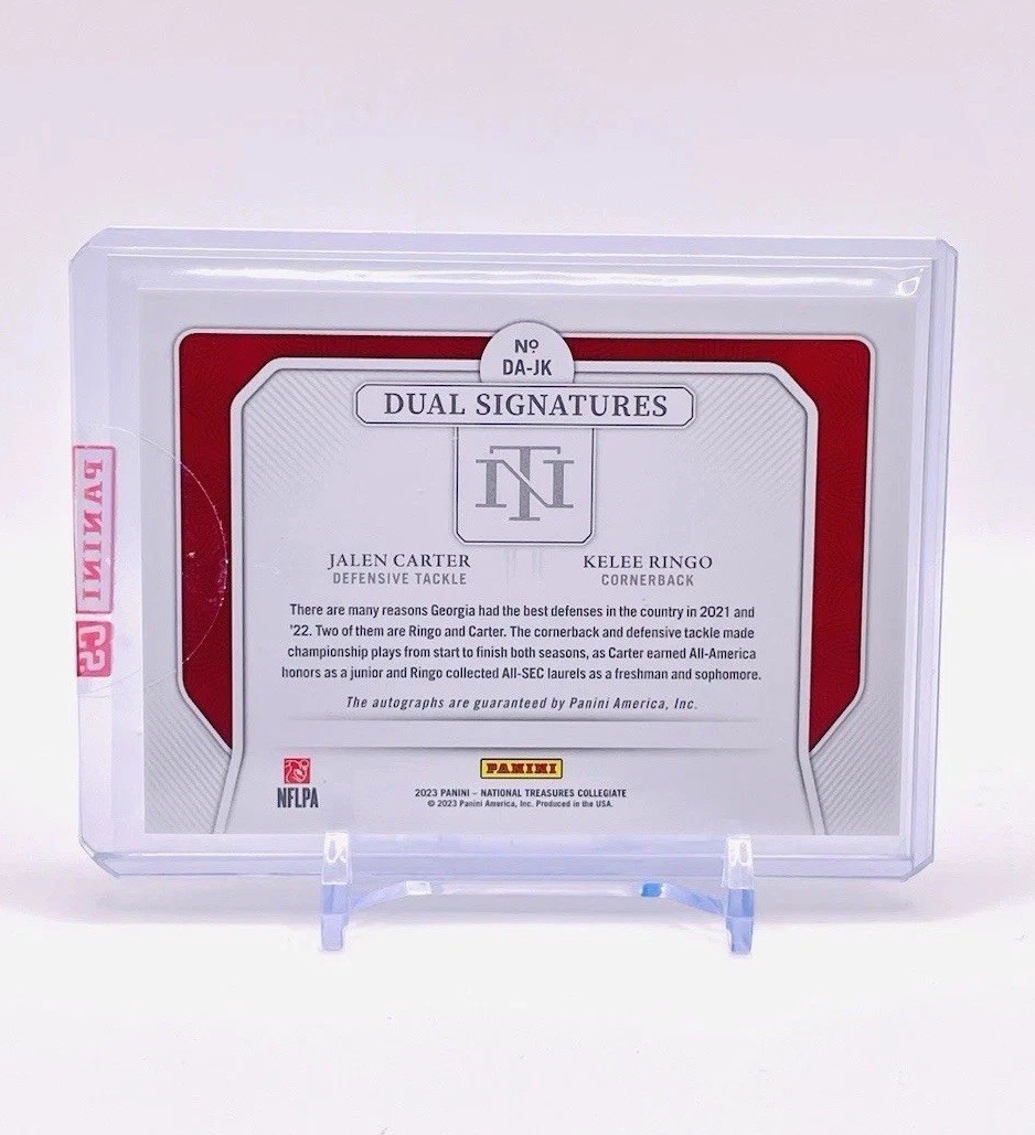 2023 National Treasures Coll. - Jalen Carter / Kelee Ringo - Dual ...