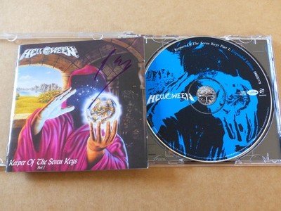 HELLOWEEN signed Autogramm signiert ''KEEPER OFTHE SEVEN KEYS Part I'' CD-Cover
