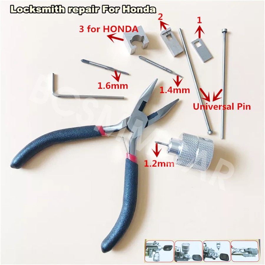 Fit For Honda Ignition Car Lock Pin Removal Extractor Repair Tool Kit Peg Puller
