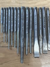 Snap-on 12 Pc Punch And Chisel Set Sharp Straight No Mushrooming Same Day Ship