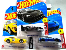 Lot of 3 - Hot Wheels 2026 - FERRARI - SF90 - F40 - 365 GTB4 - All Int'L Cards