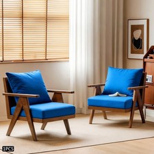 Outdoor Deep Seat Cushion Set 6-in Thick Seat Cushion Set 24 24 6in Blue