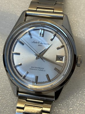Vintage Seiko Champion 860 7622-9010 Manual Wind 17 Jewels Watch Japan