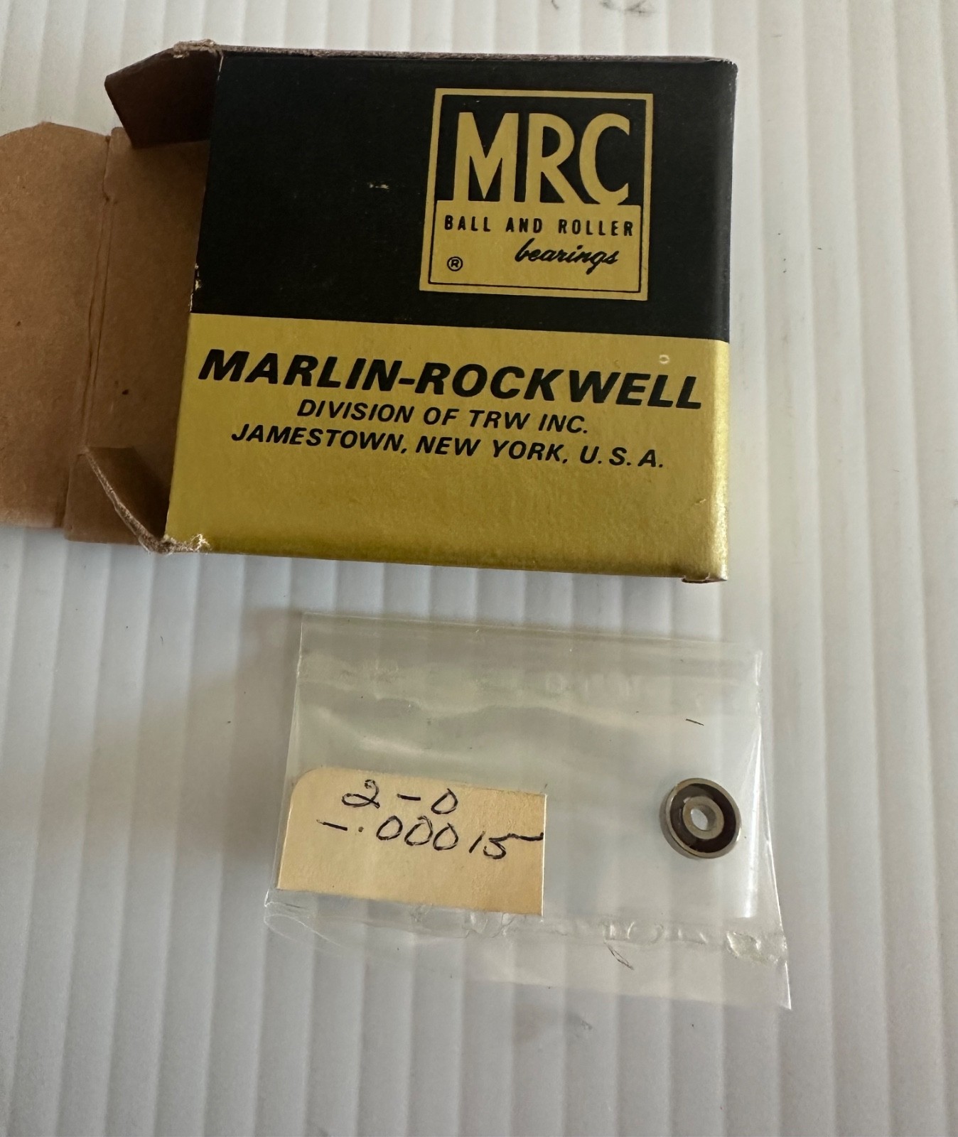 Single Direction Thrust Ball Bearing .109 x .312 x .090