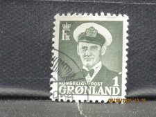 The listing is:(1)1950 Greenland King Frederik IX Stamp-1 øre-LH-See Photos