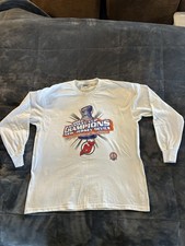 VTG New Jersey Devils Long Sleeve T-Shirt 2003 Stanley Cup Champions Lee Sz 2XL