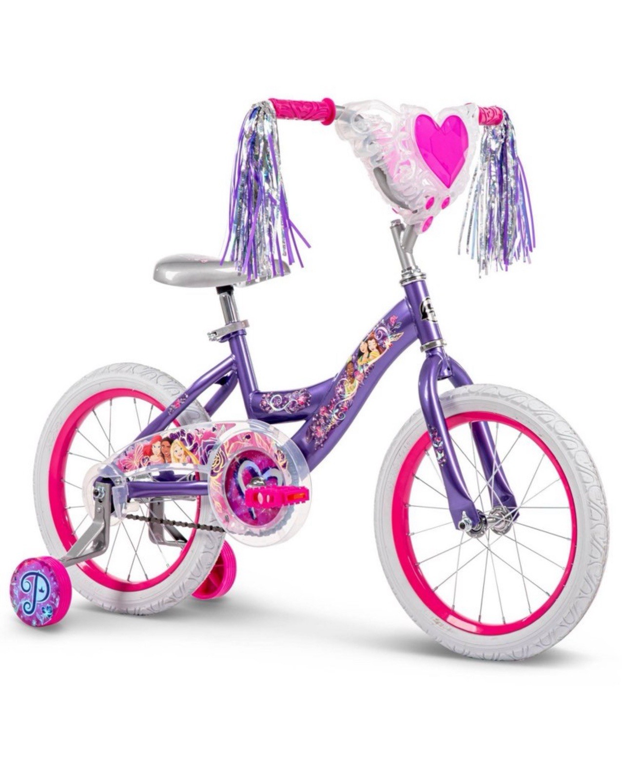 Huffy Disney princess Kids Bike-16” Wheels- Training Wheels -Purple