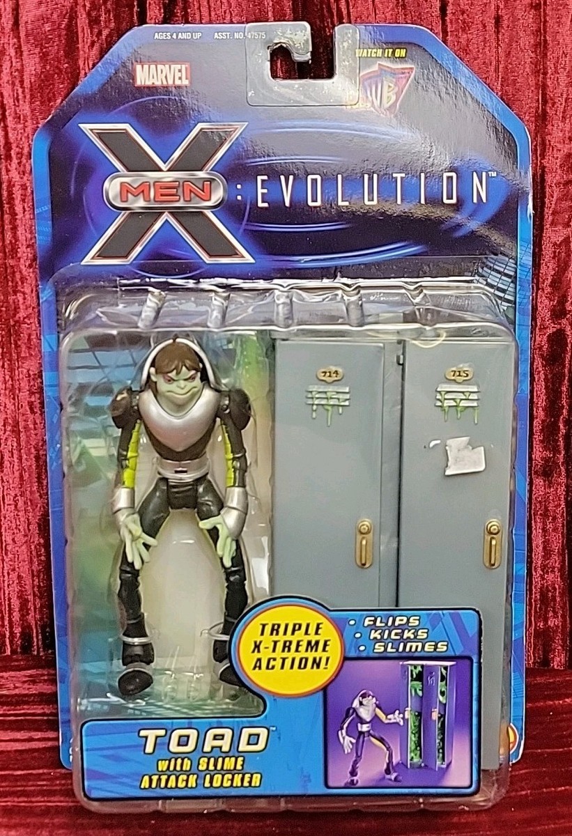 2001 X-men Evolution 6” TRIPLE Action Figure Toy Biz SEALED WORN