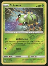 Spinarak 9/214 Common Lost Thunder Pokemon Reverse Holo Lightly Played