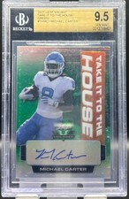 2021 Leaf Valiant Michael Carter Take It To The House RC Auto #/99 BGS 9.5 GEM M