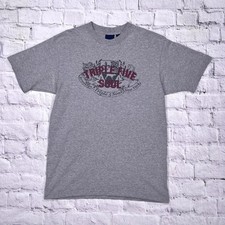 Vintage Triple Five Sould Y2K 00s Large Print Grey Cotton Short Sleeve T-Shirt M