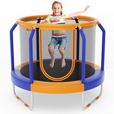 48" Kids Trampoline Recreational Trampoline with Two Side Zipper, U-shaped Base