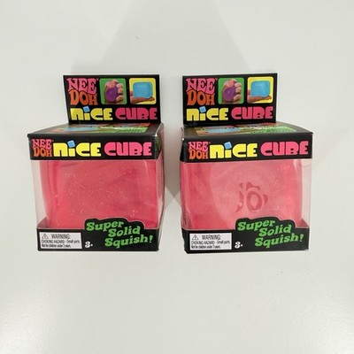 Schylling NeeDoh Nice Cube Original Pink Sensory Fidget Toy Stress Ball 2.25''