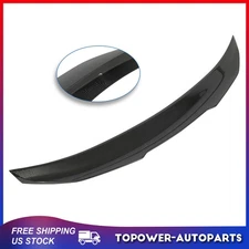 For 2014-2023 Infiniti Q50 PSM Style Sedan Glossy Carbon Fiber Trunk Spoiler Lip