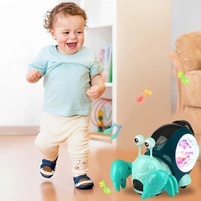 Interaktive Krabbel Krabbe Baby Spielzeug Musik Lichter Bewegung Kleinkind Lernspielzeug