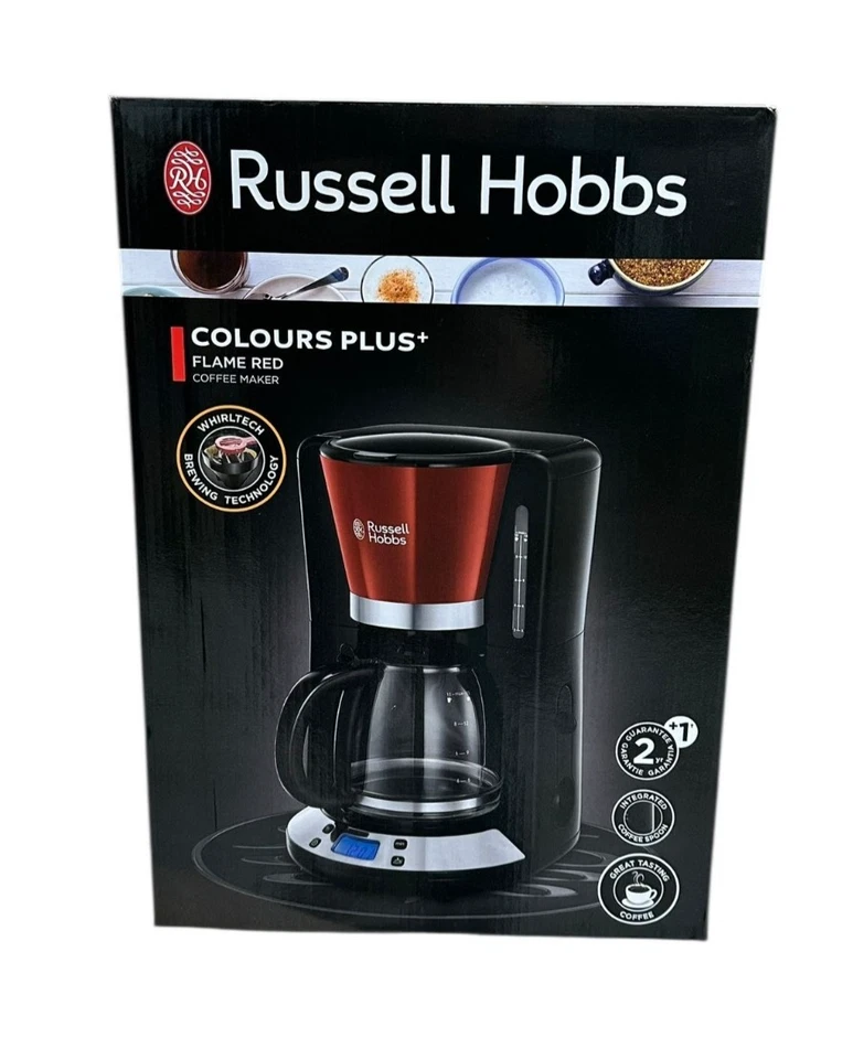 Russell Hobbs Colours Plus+ Kaffeemaschine Flame Red Filterkaffeemaschine rot - Bild 2 von 4