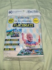 New and in Plastic Klean Kids Disposable Placemats 60 Peices 12 X 18