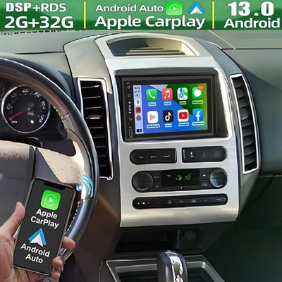 7'' Carplay For Ford Edge 2007-2010 Android 13 Car Stereo FM Radio GPS Navigation