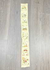 VINTAGE DANISH CROSS STITCH BELL PULL - SCAND...