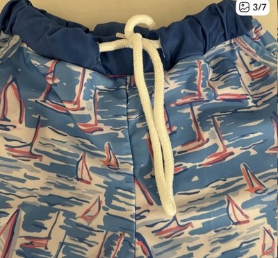 Abbie & Evie swim trunks  lilly Pulitzer inspired  size 5