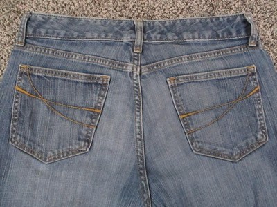 Gap Curvy Flare Jeans Womens 8 Ank Blue Medium Wash Stretch Denim 31x30