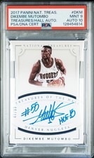 2017 Panini National Treasures Of The Hall Autographs Dikembe Mutombo PSA 9 10