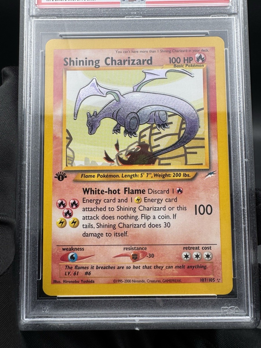 2002 Pokemon Shining Charizard 1st Edition 107/105 Neo Destiny