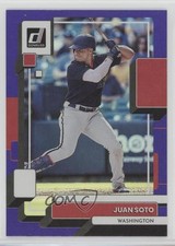 2022 Panini Donruss Variation Holo Purple Juan Soto (Dark Blue Jersey) #225 0m0g